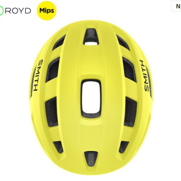 Smith Triad MIPS Road Helmet Medium 55-59cm Matte Neon Yellow Viz- New $200 - Picture 3 of 10